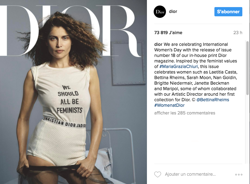 Les marques de luxe de mode s'engage : Dior