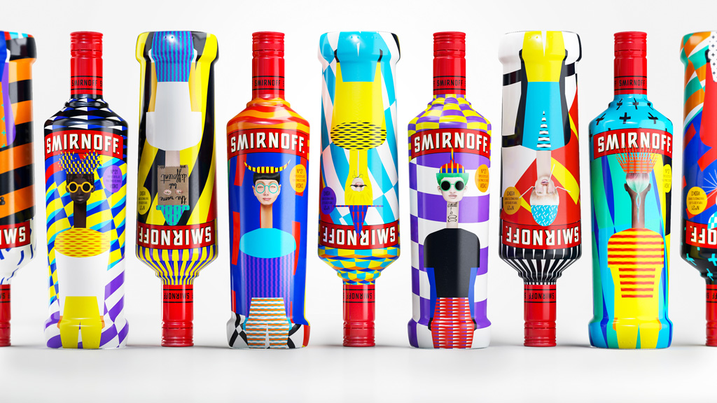 Smirnoff x HP x Yarza Twins : un packaging de marque pleine de créativité